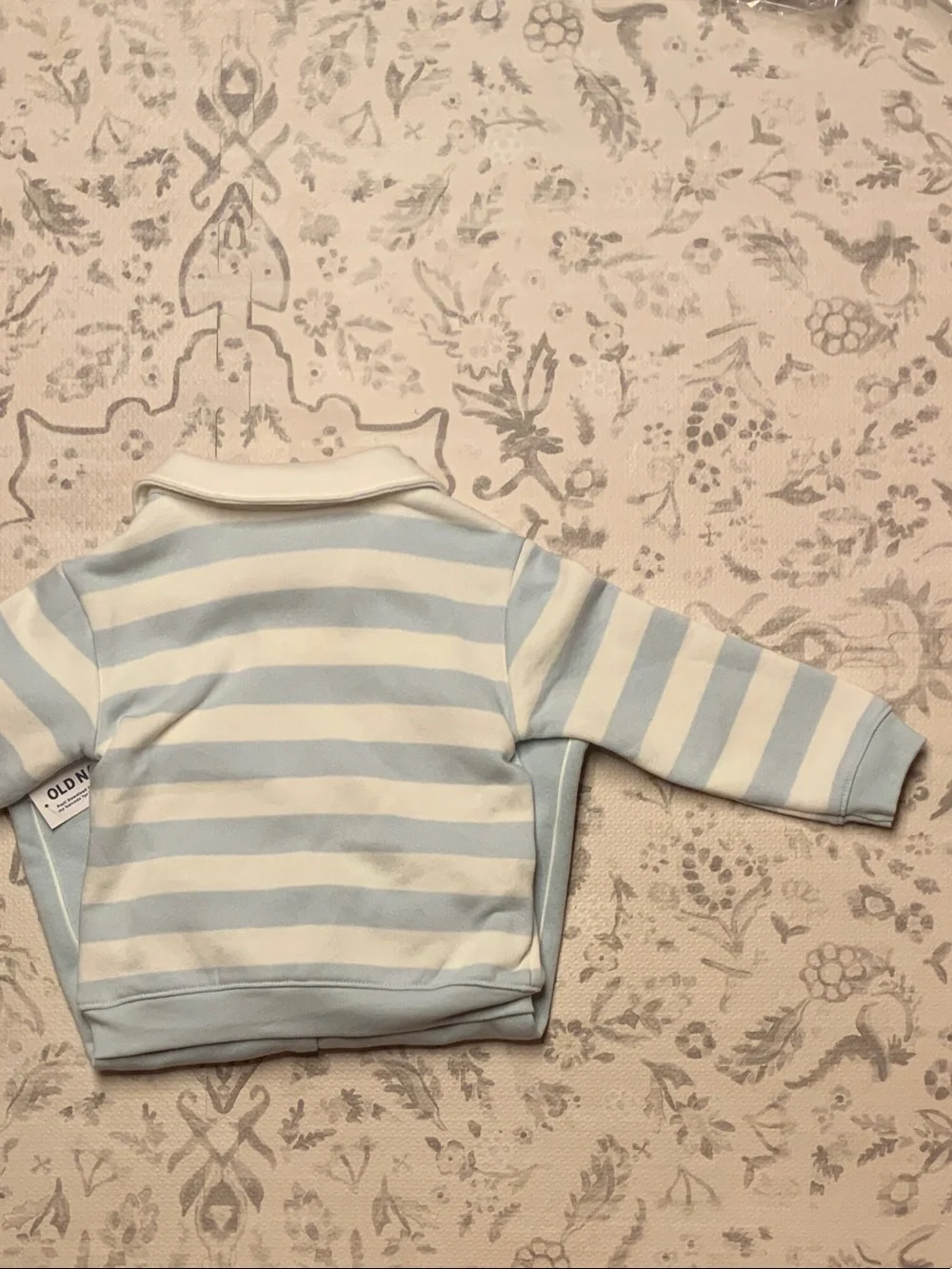 Old Navy Baby Blue and White Striped 2-Piece Matching Set